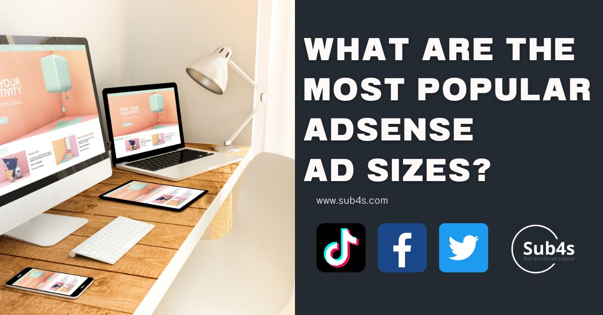 What are the most popular AdSense ad sizes?