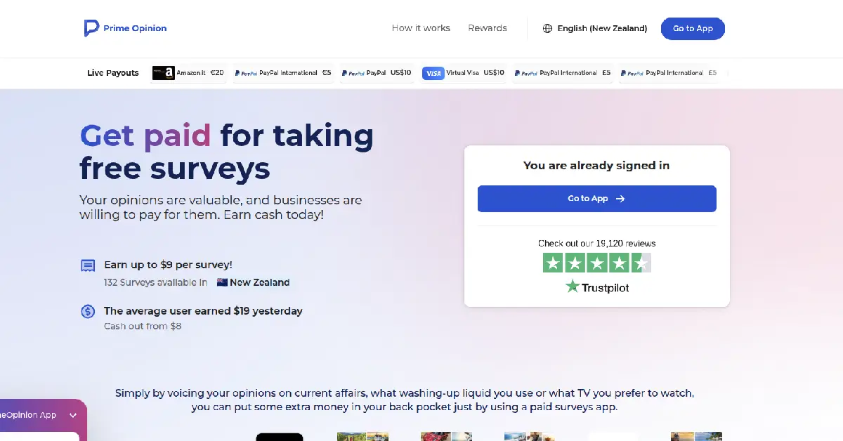 Earn Money by Taking Online Survey with Prime Opinion